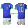 Maillot de Supporter Brésil Neymar Jr 10 Extérieur Coupe du Monde 2022 Pour Enfant